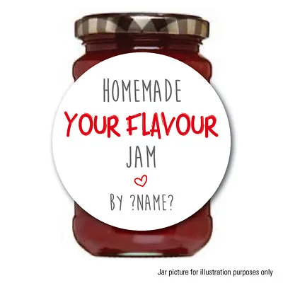 £2.85 • Buy Personalised Jam Pot Lid Jar Label Sticker Home Made Preserves Chutney 176