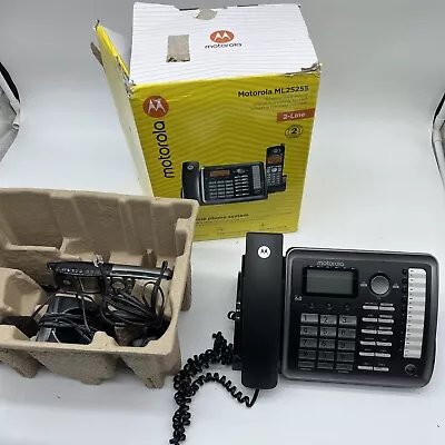 Motorola ML25255 Corded Desktop Phone W/ Cordless Handset Telephone System  • $19.96