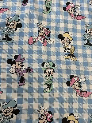 Vintage Disney Minnie Mouse Sheet Flat Full + Pillow Case • $15