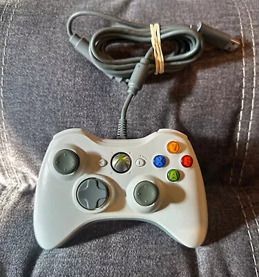 Official Microsoft Xbox 360 White Wired Controller! ~ Works Great! ~ Authentic! • $34.99