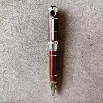 Luxury Great Writers Doyle Series Brown + Silver Clip 0.7mm Ballpoint Pen • $34.86