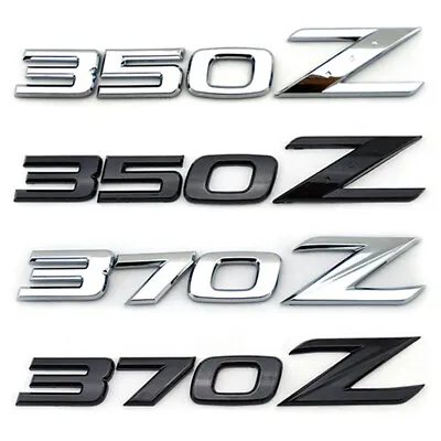 Chrome/Black Car Body Rear Trunk Emblem Nameplate Sticker For 350Z 370Z Fairlady • $10.34