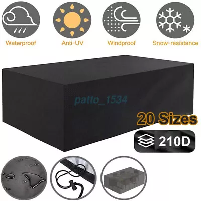 $18.98 • Buy AUS Outdoor Furniture Cover Garden Patio Rain UV Sofa Table Protector Waterproof