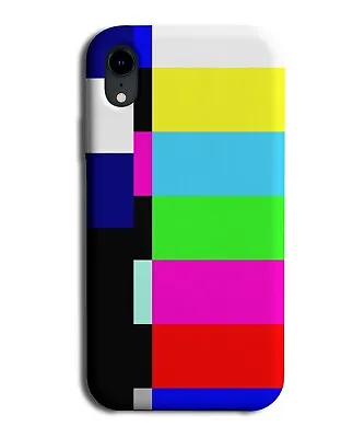 TV Static Screen Phone Case Cover Colourful Square Standby Design No Signal M623 • £14.95