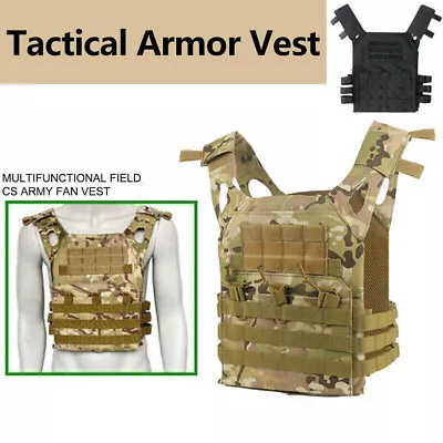 Vest JPC Military Tactical Airsoft Molle Combat Plate Carrier Paintball Hunting • $33.46