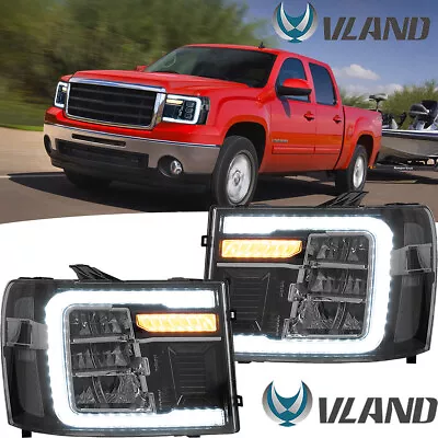 LED Headlights Headlamp For 2007-2013 GMC Sierra 1500 2500/3500HD LED Projector • $479.99