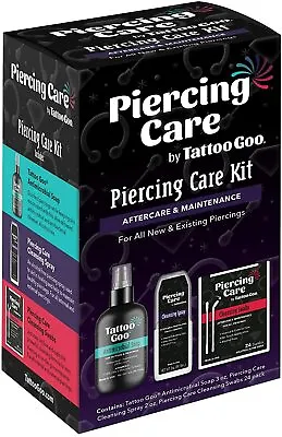 £13.99 • Buy Tattoo Goo Piercing Healing Aftercare Kit 3-in-1 