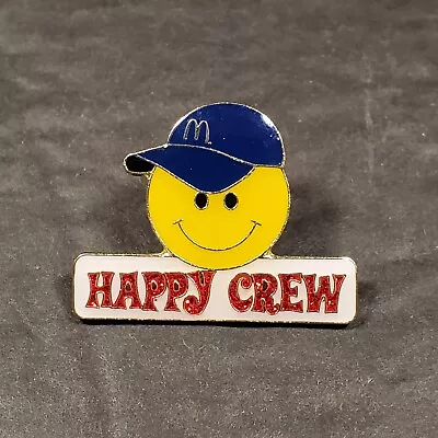 2009 McDonald's Employee  Happy Crew  Lapel Hat Pin Fast Food Advertising 1.25  • $4.98