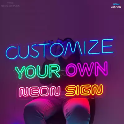 $99 • Buy Personalized Name Neon Sign Any Text HERE Custom Made Customize LED Light Lamp