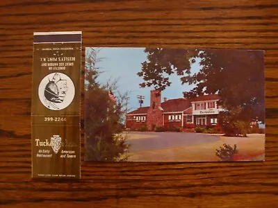 Vtg Tuckahoe Inn Marmora New Jersey Postcard & Matchcover Combo (D) • $2.17