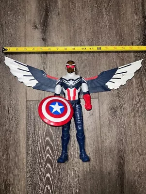 Marvel Legends Sam Wilson Falcon Captain America BAF Wings Falcon 12  Figure • $29.95