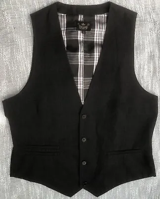 Men's River Island Medium 38S Charcoal Waistcoat • £10.75