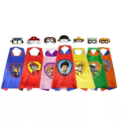 PAW Patrol Ryde Marshall Skye Rocky Zuma Chase Cape Mask Cosplay Party Kids Gift • $9.99