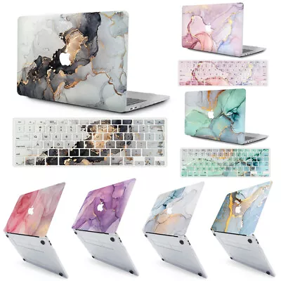 £14.39 • Buy Marbled Hard Case+ EU/UK Pattern Keyboard Cover  For MacBook Air Pro13  13.3  M1