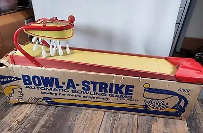 Automatic Bowl-A-Strike Bowling Game Chad Valley Vintage Boxed Game Ten Pin • £39.99