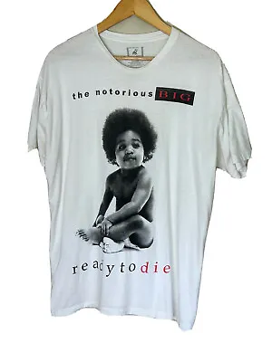 The Notorious Big Shirt Short Sleeve Shirt Band Tee White Brooklyn Mint XL • $35