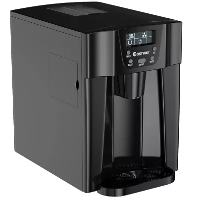 2 In 1 Ice Maker Water Dispenser Countertop 36Lbs/24H LCD Display Compact Black • $179.49