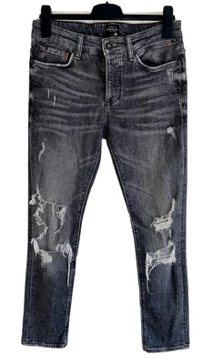 £4.99 • Buy NEW River Island Stretch Skinny SID Distressed Denim Jeans 30”W 28”L Charcoal RI
