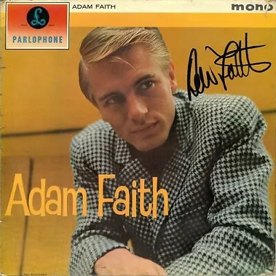 ADAM FAITH Adam Faith Vinyl Record Album LP Parlophone 1961 & Signed Autographed • £39.99