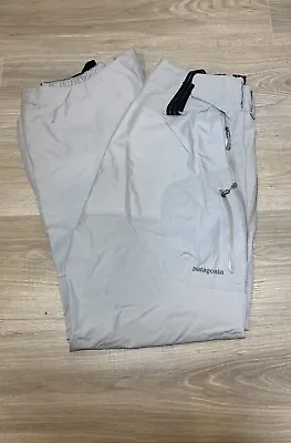 Vintage Patagonia Men's Ski Snow Pants Bibs Black Size 32 White Gray Winter • $45