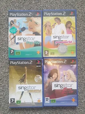 £9.99 • Buy Singstar Games Bundle X4 PS2 Rock Ballads Legends Pop Hits Complete