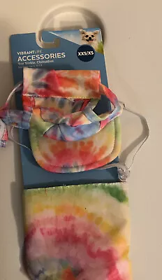 Vibrant Life Baseball Hat & Bandana Tie Dye Multi Xxs/Xs For Dogs Up To 10lbs • $6.99