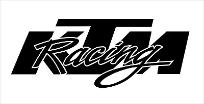 KTM Racing Vinyl Decal 250 X 100 Mm Choose Your Color • $16