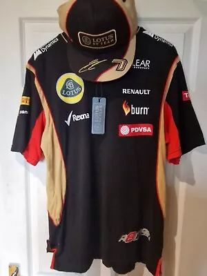 Lotus F1 Mens T Shirt Romain Grosjean Replica 2013 Replica Kimi Räikkönen Hat  • £29.99