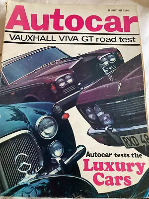Autocar Magazine July 1968 Viva GT Road Test Lincoln Continental McLaren M7A • $12.62