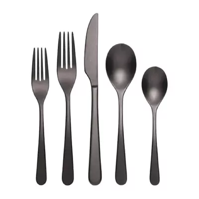 Oneida KENBROOK VINTAGE BLACK Stainless 20pc. Flatware Set (Service For 4) • $39.99