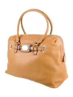 Michael Kors ~ Hamilton Weekender ~ Tan Leather Tote Bag ~ X-Large ~ MSRP $448 • $199.83