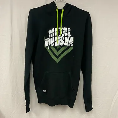 Metal Mulisha White Shadow Pullover Hoodie Black/Green Adult Men's Size Large L • $47.60