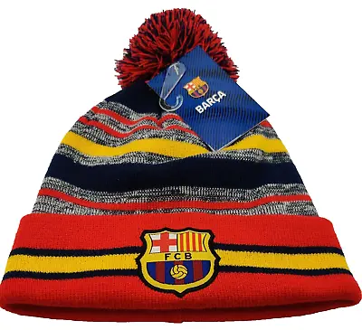 FC Barcelona Knitted Soccer Beanie Unisex • $16.99