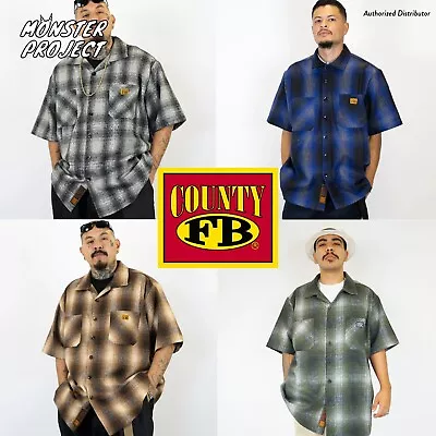 Fb County Mens Classic Short Sleeve Checker Shirt Wool 2 Pocket Flannel Shirts • $49.95