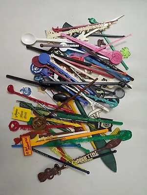 65+ SWIZZLE STICKS Vintage Hotels Restaurants LAS VEGAS Airlines TIKI Golf • $39.95