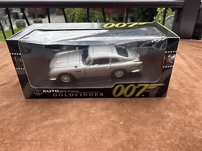 1:18 Autoart James Bond 007 Collection Goldfinger Aston Martin Boxed • £94.50