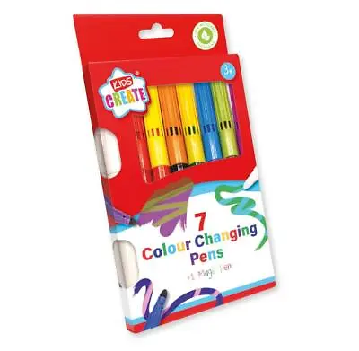 Box Of 7 Colour Changing Felt Pens With A Magic Pen • £2.99