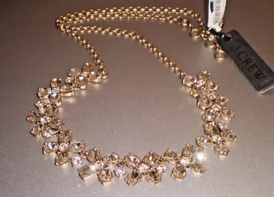 Estate NWT J Crew Glitter Rhinestones About 26  Necklace • $16.95