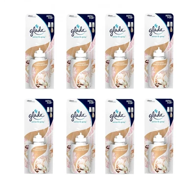 £18.99 • Buy 8x GLADE SENSE & SPRAY REFILLS AIR FRESHENER VANILLA BLOSSOM HOME OFFICE 18ML