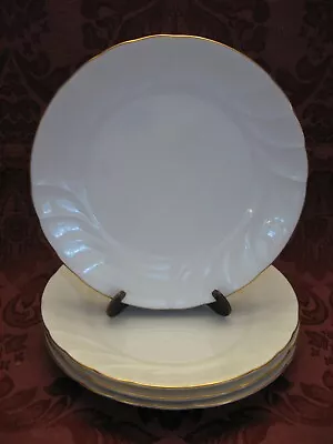 Mikasa Wedding Band China 8-1/8  Salad Plates - Set Of Four (4) - Very Nice! • $19.99