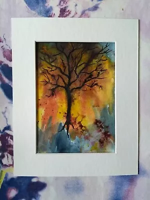 Original Watercolour.  ' Fire Dance ' • £14