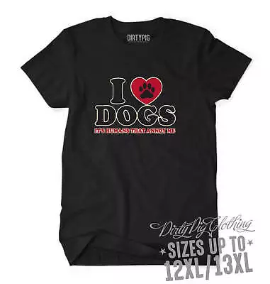 Love Dogs Big Mens Shirt Sizes 4XL/5XL 6XL/7XL 8XL/9XL 10XL/11XL 12XL/13XL • $39.95