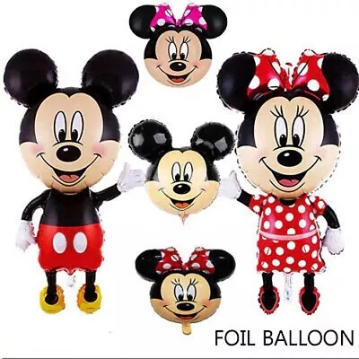 70x65 CM Mickey Minnie Mouse SUPERSHAPE Foil Balloon Birthday Party Decorations. • £3.49