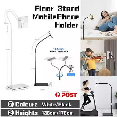 Adjustable Floor Stand Bed Lazy Mount Holder Arm Bracket For Phone Tablet IPad • $13.95