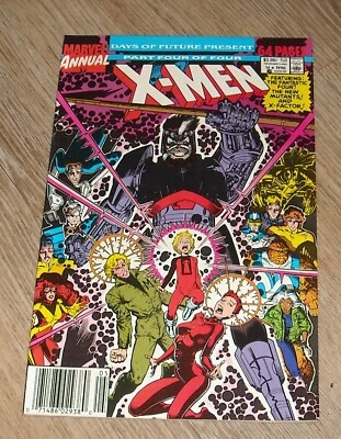 $14.03 • Buy X-MEN ANNUAL # 14 MARVEL COMICS 1990 NEWSSTAND VARIANT GAMBIT 1st CAMEO APPEAR