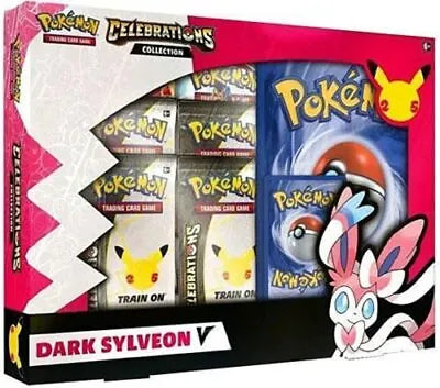 $34.99 • Buy Pokemon TCG Celebrations Dark Sylveon V Box Collection 25th Anniversary
