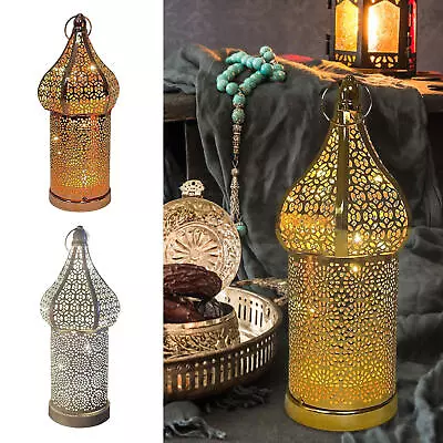 Moroccan Desk Lamp Battery Operated Decorative Lantern Weddings Parties Patio • $24.90