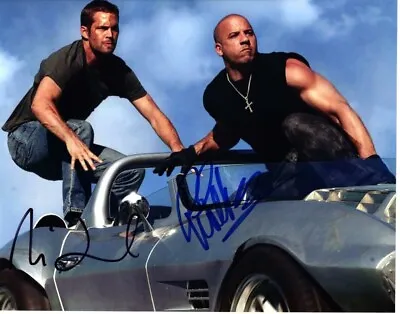 Fast And Furious 8.5x11 Vin Diesel Paul Walker Autograph Signed Photo Reprint • $9.95