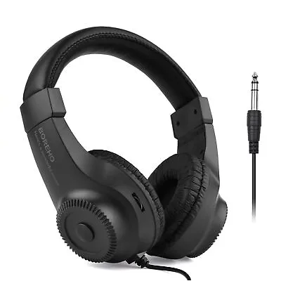 Wired Stereo Monitor Headphones Over-ear Headset For Recording Monitoring Black • $13.15