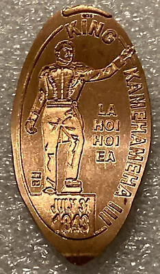 $5.75 • Buy Hawaii King Kamehameha Iii Elongated Penny Coin Token Hawaiian